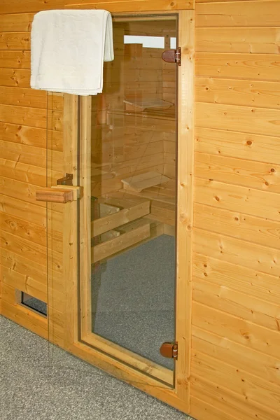 Sauna entrance — Stock Photo, Image