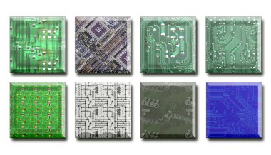 Circuit boards clipart