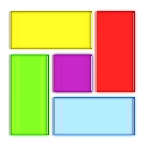 Färgglada rektanglar — Stockfoto
