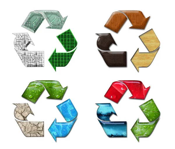 Quattro ricicli — Foto Stock