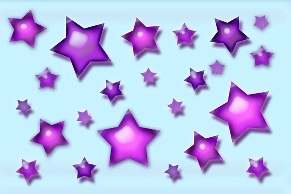 Фиолетовые звезды — стоковое фото