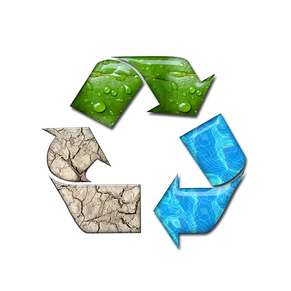Círculo de reciclagem — Fotografia de Stock