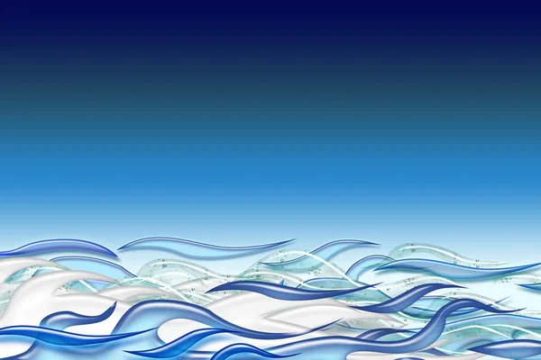 Волнистый океан — стоковое фото