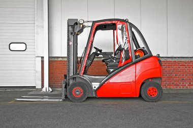 Big forklifter clipart