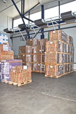 Cargo warehouse clipart
