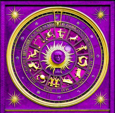 Zodiac Purple clipart