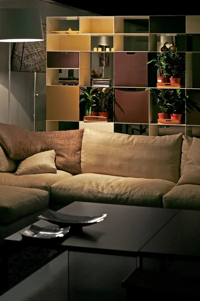 Sofa and shelf — Stock Photo, Image