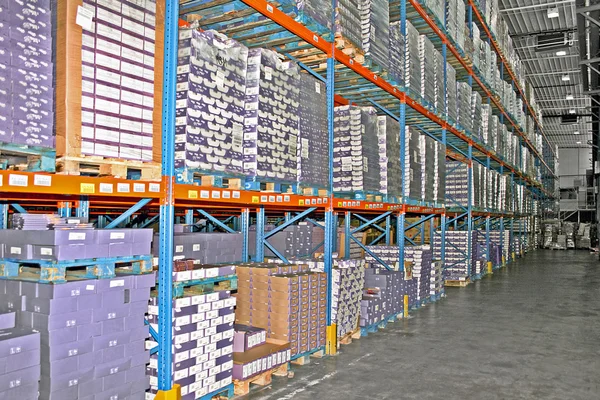 Storage shelves — Stock Photo, Image