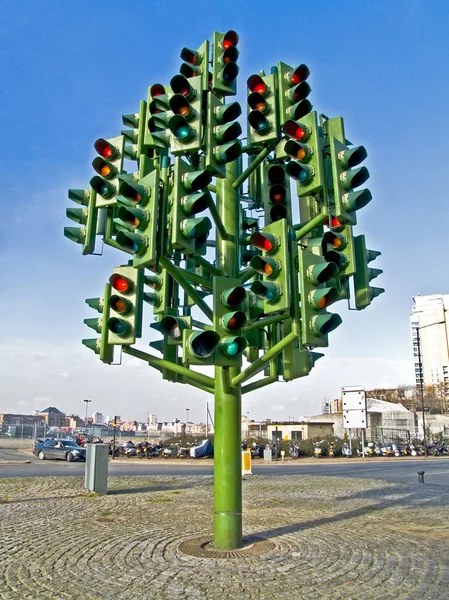 Forgalomirányító lámpa — Stock Fotó