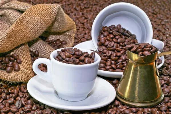 Turkish coffee pot — Stock Photo, Image