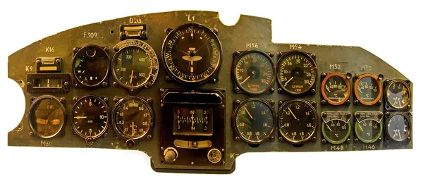 Uçak kontrol paneli — Stok fotoğraf