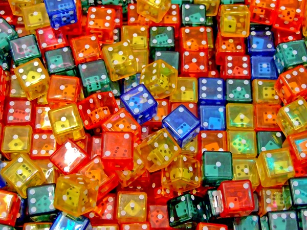 Барвисті кубики — стокове фото