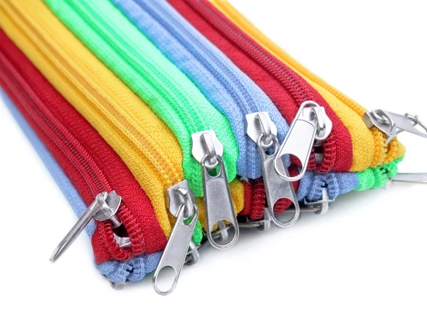 Rainbow zippers — Zdjęcie stockowe