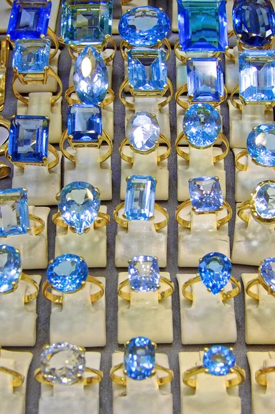 Diamantes azuis — Fotografia de Stock