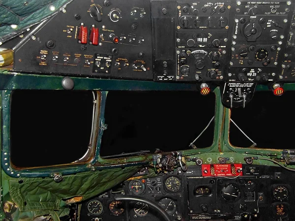 Militaire cockpit — Stockfoto