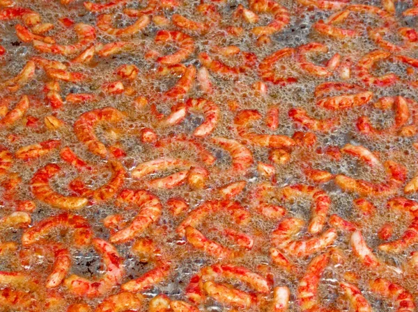 炒的虾 — 图库照片