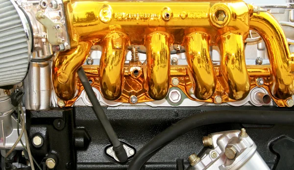Golden engine — Stock Photo, Image