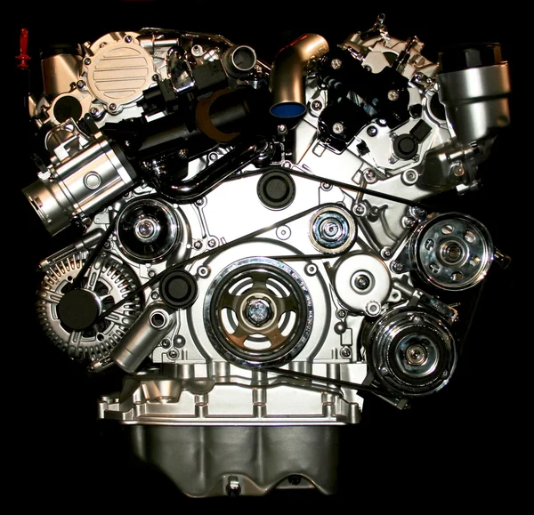 Silver engine — Stock Photo, Image
