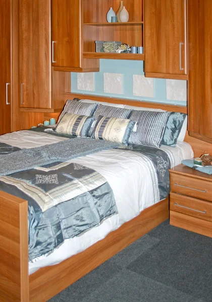 Wooden bedroom — Stock Photo, Image