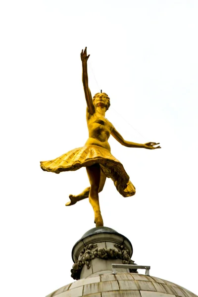 Bailarina de ballet de oro —  Fotos de Stock