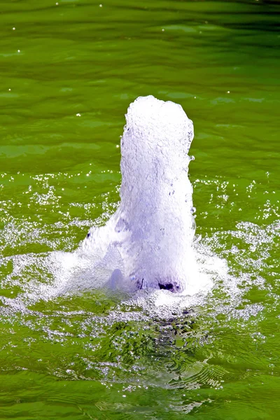 Groene fontein — Stockfoto