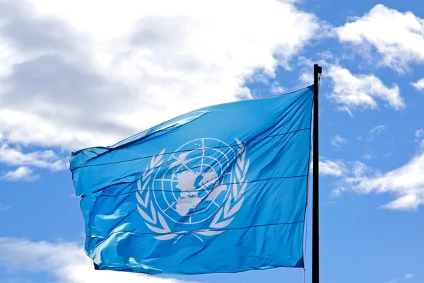 Флаг ООН — стоковое фото