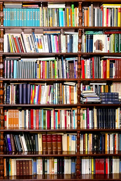 Vertikale bøker – stockfoto