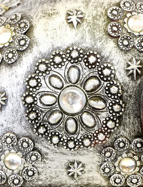 Perla en plata —  Fotos de Stock