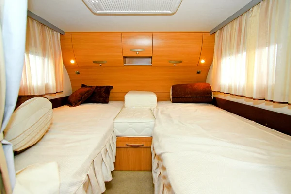 Camper bedroom — Stock Photo, Image