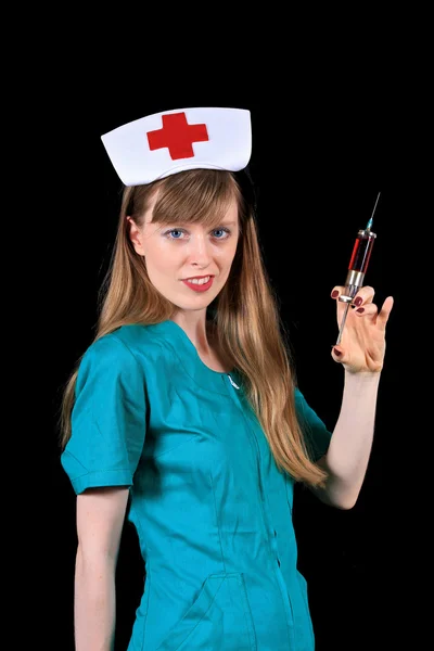 Ретро медсестра — стокове фото