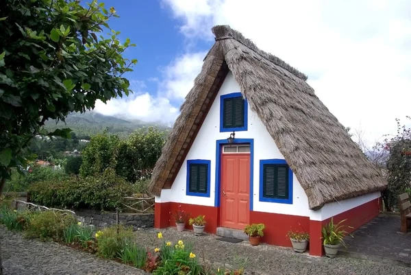 stock image Typical old house on Madeira island