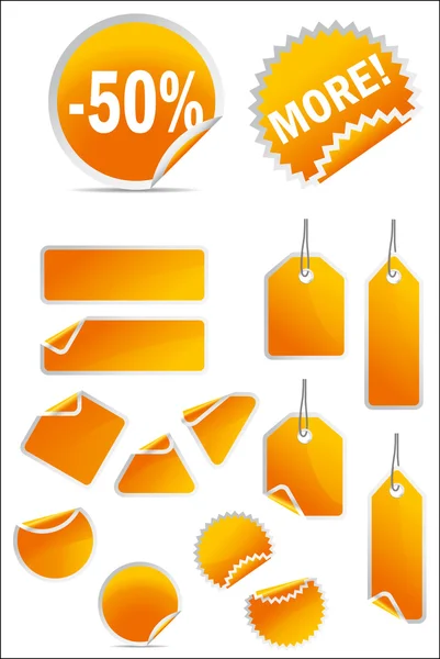 stock vector Vector stickers and labels set