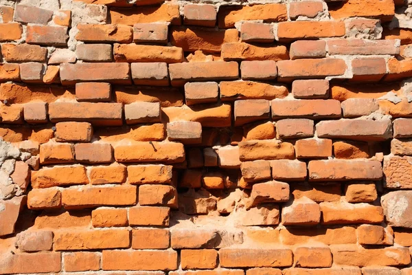 Detalhe da parede de tijolo — Fotografia de Stock