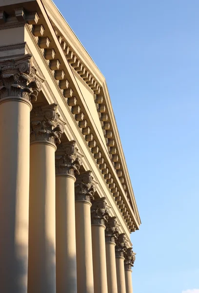 stock image Facade of a building with columns