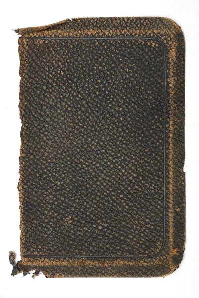 Vecchio copertina del libro in pelle grezza — Foto Stock