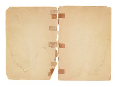 Blank, Old Facing Pages clipart