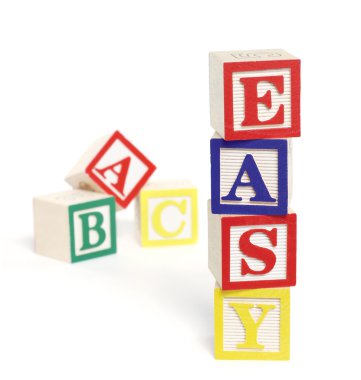 Easy ABC Blocks clipart