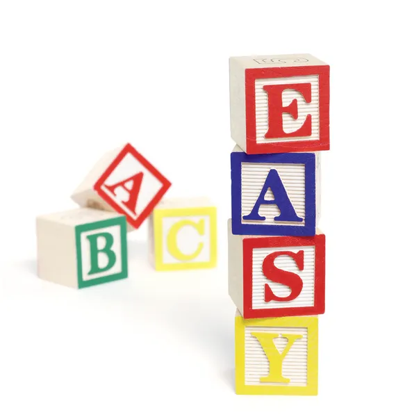 Easy ABC Blocks — Stockfoto