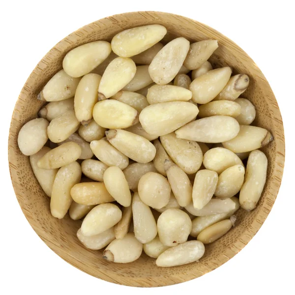 Bowl of pine nuts — Stock Photo, Image