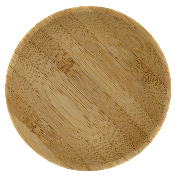 Okrągły drewniany puchar — Zdjęcie stockowe