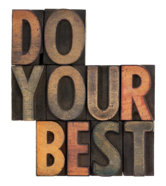 Do your best - motivational reminder — Stock Photo, Image