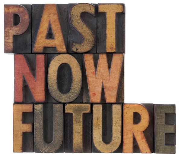 Minulost, přítomnost, budoucnost - pojem o čase — Stock fotografie