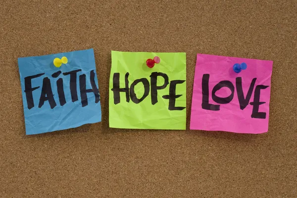 Geloof, hoop en liefde — Stockfoto