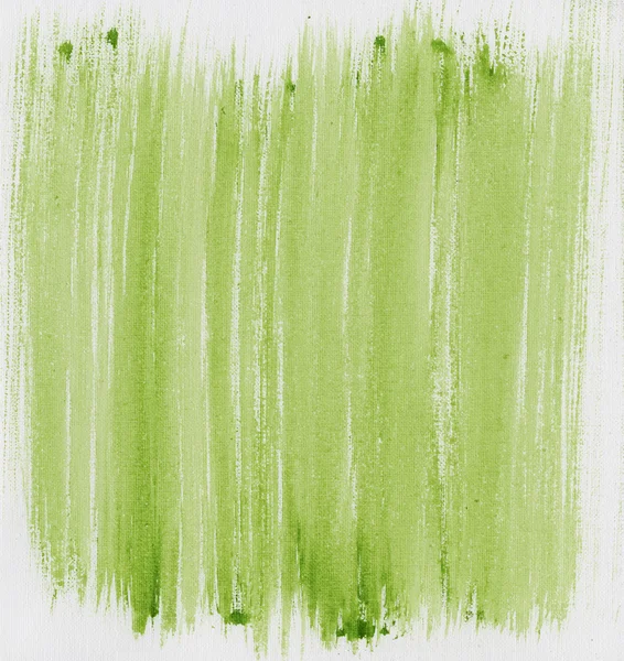 Verde dipinto astratto su tela — Foto Stock