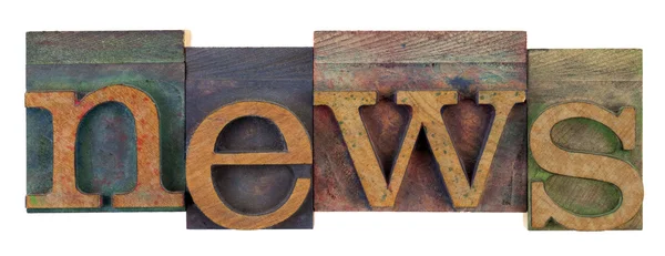 Nowości w typ typografia tło — Zdjęcie stockowe
