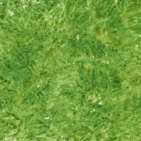 Grüne, fleckige Abstraktion auf Leinwand — Stockfoto
