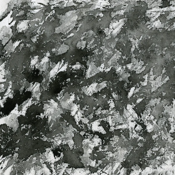 Pintura preta salpicos na tela — Fotografia de Stock