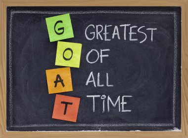 Greatest of all time - GOAT acronym clipart