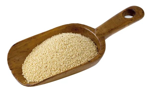 Rustic scoop of amaranth grain — Stock Photo, Image