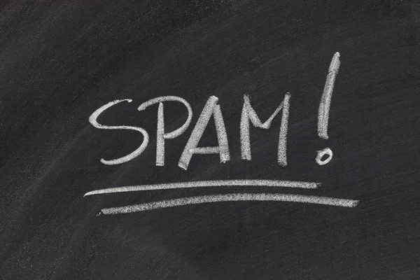 Spam warning — Stock Photo, Image